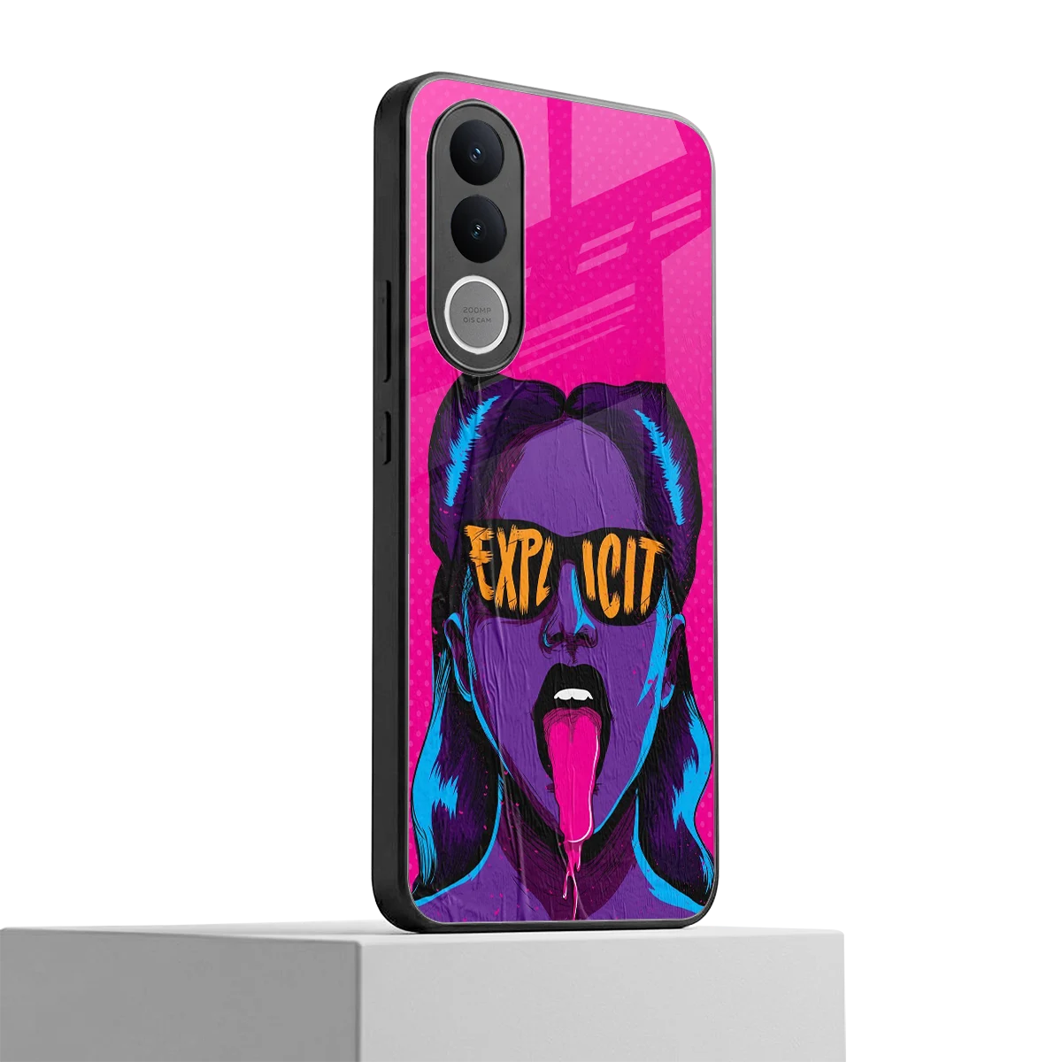 Explicit vivo v70 fe mobile cover | shockproof glass phone case