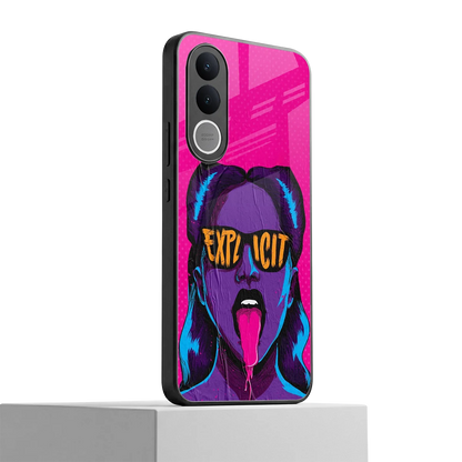 Explicit vivo v70 fe mobile cover | shockproof glass phone case