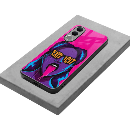 Explicit stylish phone case for vivo v70 fe | glossy glass and slim fit