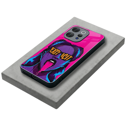 Explicit stylish phone case for vivo v70 | glossy glass and slim fit