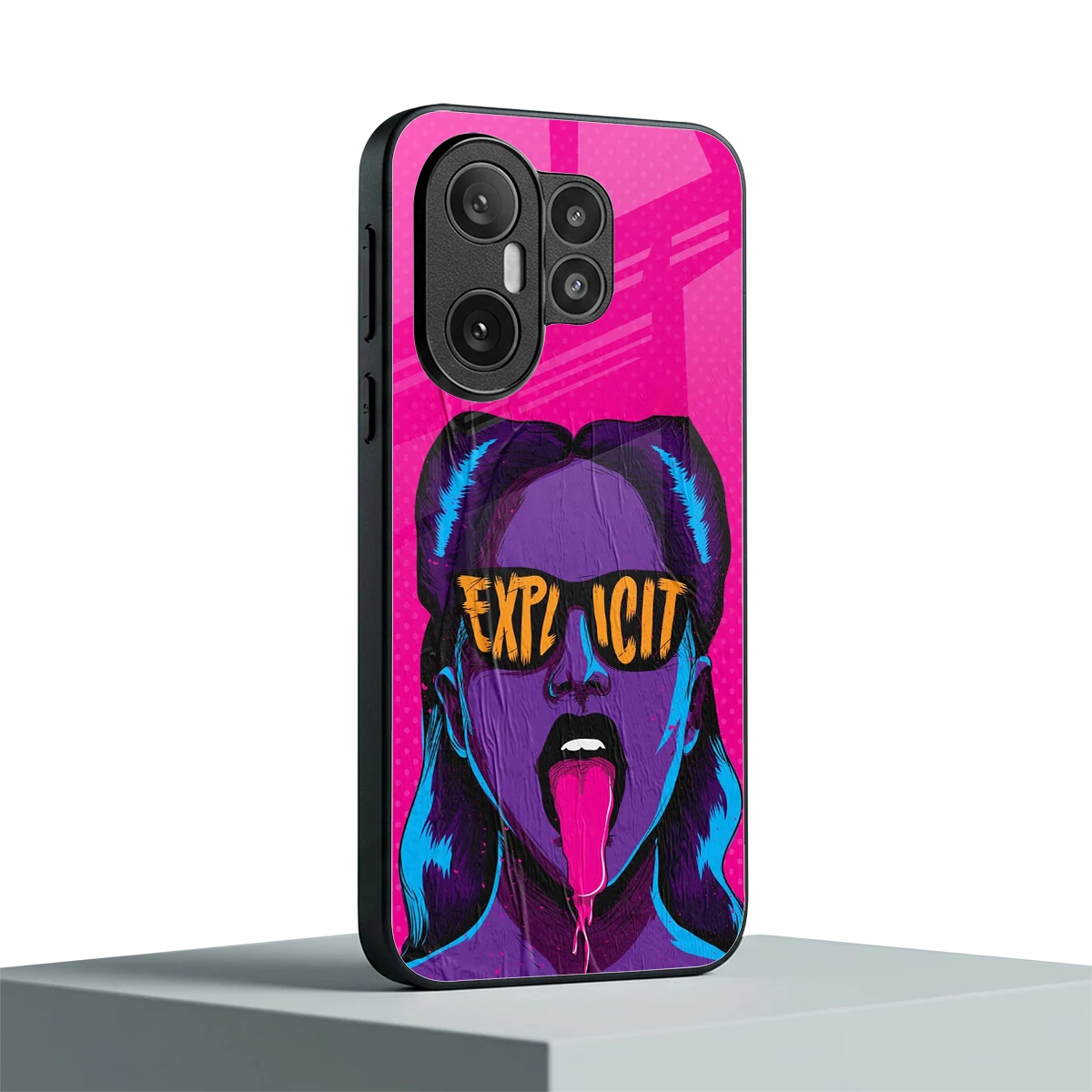 Explicit vivo x200 fe mobile cover | shockproof glass phone case