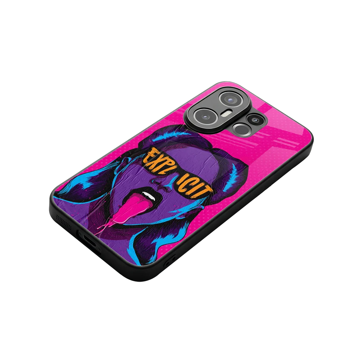Explicit stylish phone case for vivo x200 fe | glossy glass and slim fit