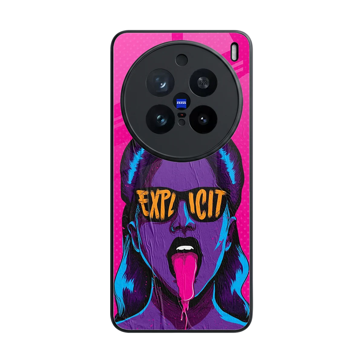 Explicit back phone cover | glass case for vivo x200 pro