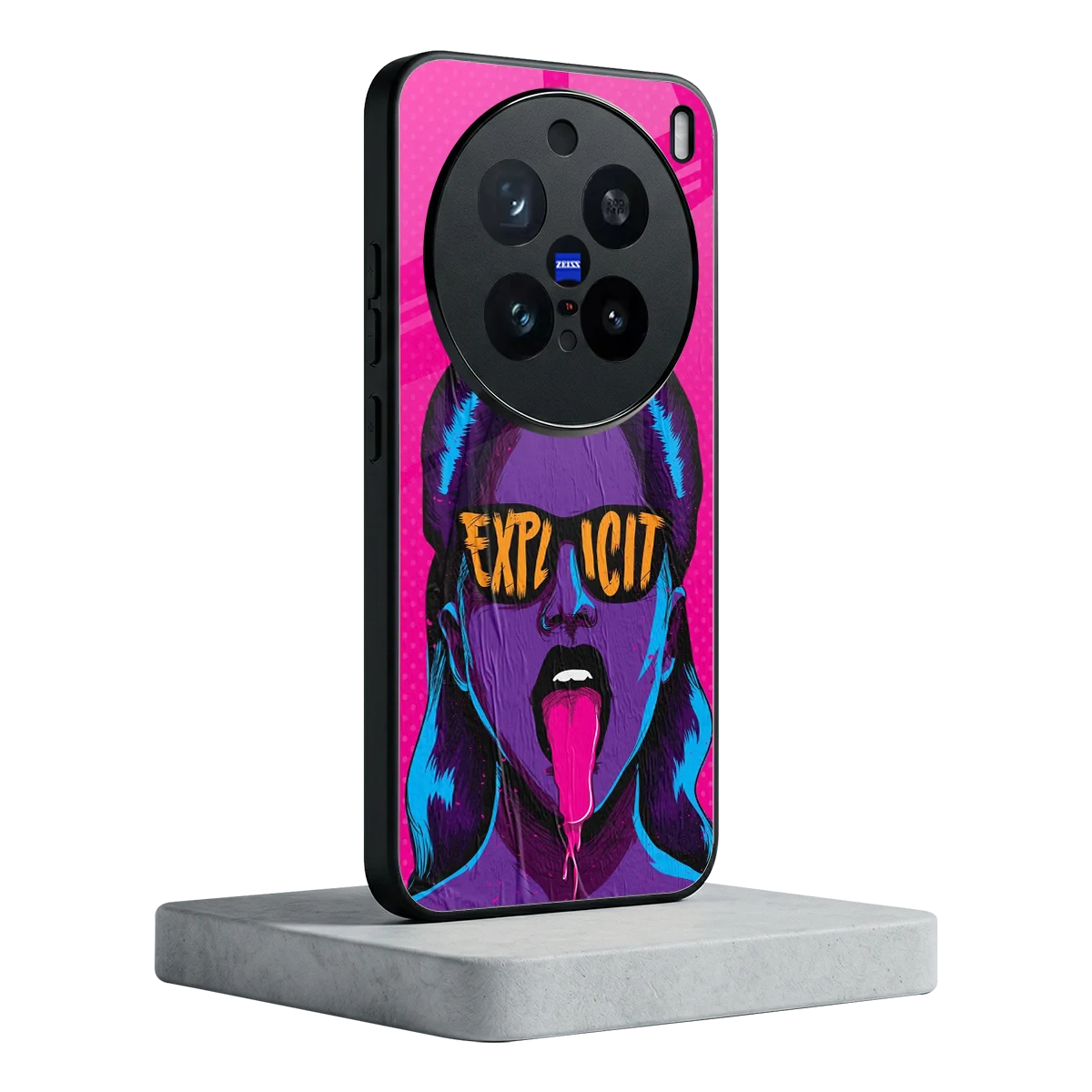 Explicit vivo x200 pro mobile cover | shockproof glass phone case