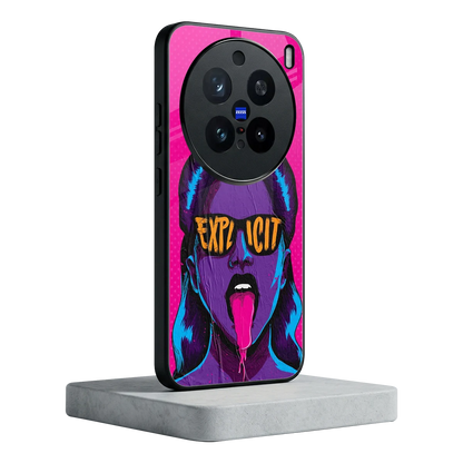 Explicit vivo x200 pro mobile cover | shockproof glass phone case
