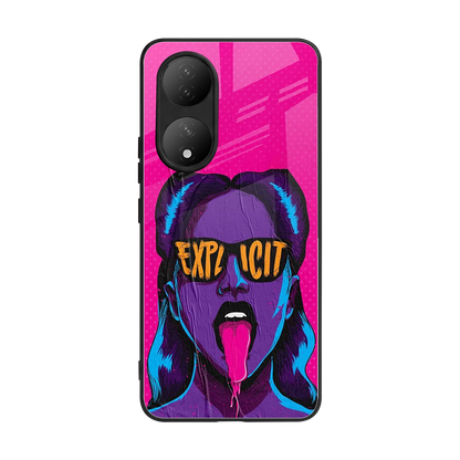 Explicit back phone cover | glass case for Vivo-y100
