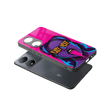 Explicit sleek Vivo-y100 cover with tempered glass back and TPU edges