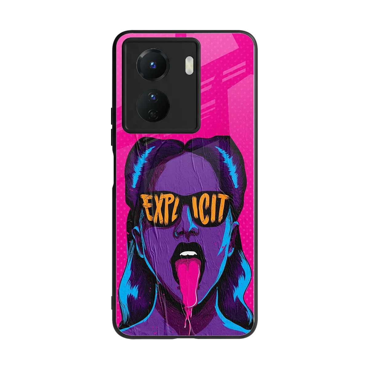 Explicit back phone cover | glass case for vivo y16