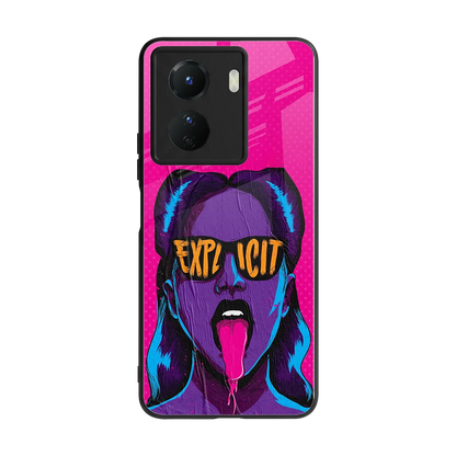 Explicit back phone cover | glass case for vivo y16