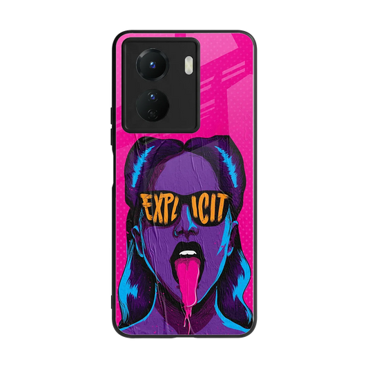 Explicit back phone cover | glass case for vivo y16