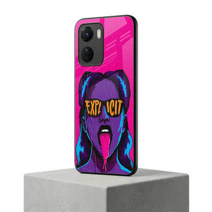 Explicit vivo y16 mobile cover | shockproof glass phone case