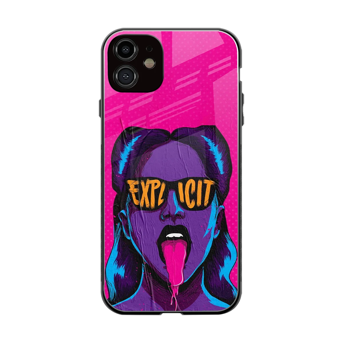Explicit back phone cover | glass case for iphone 11
