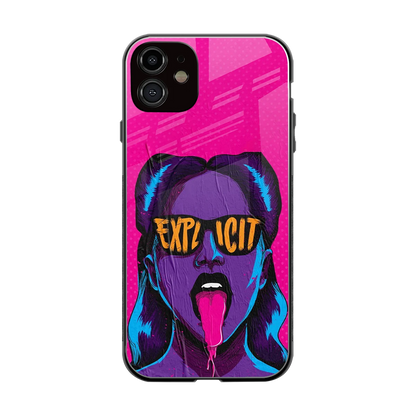 Explicit back phone cover | glass case for iphone 11