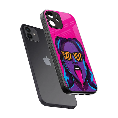 Explicit sleek iphone 11 cover with tempered glass back and TPU edges