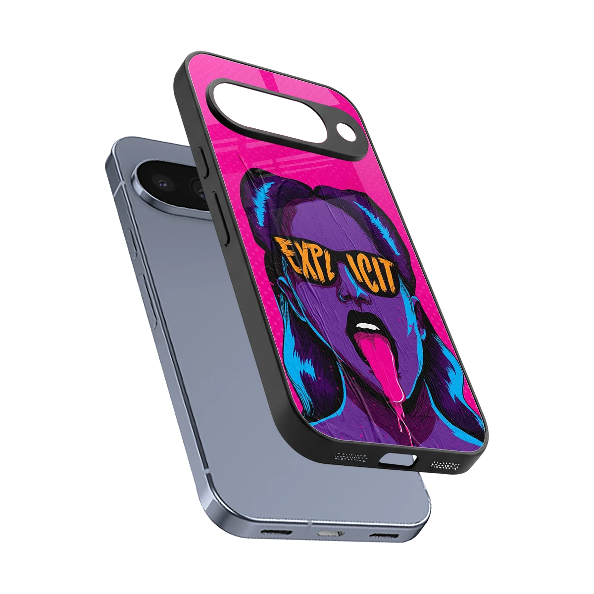 Explicit sleek google pixel 10 cover with tempered glass back and TPU edges