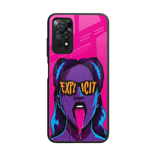Explicit back phone cover | glass case for redmi note 11 pro