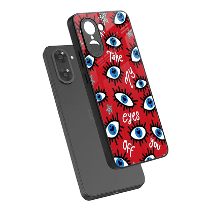 Eyes On You sleek oneplus nord ce5 5g cover with tempered glass back and TPU edges