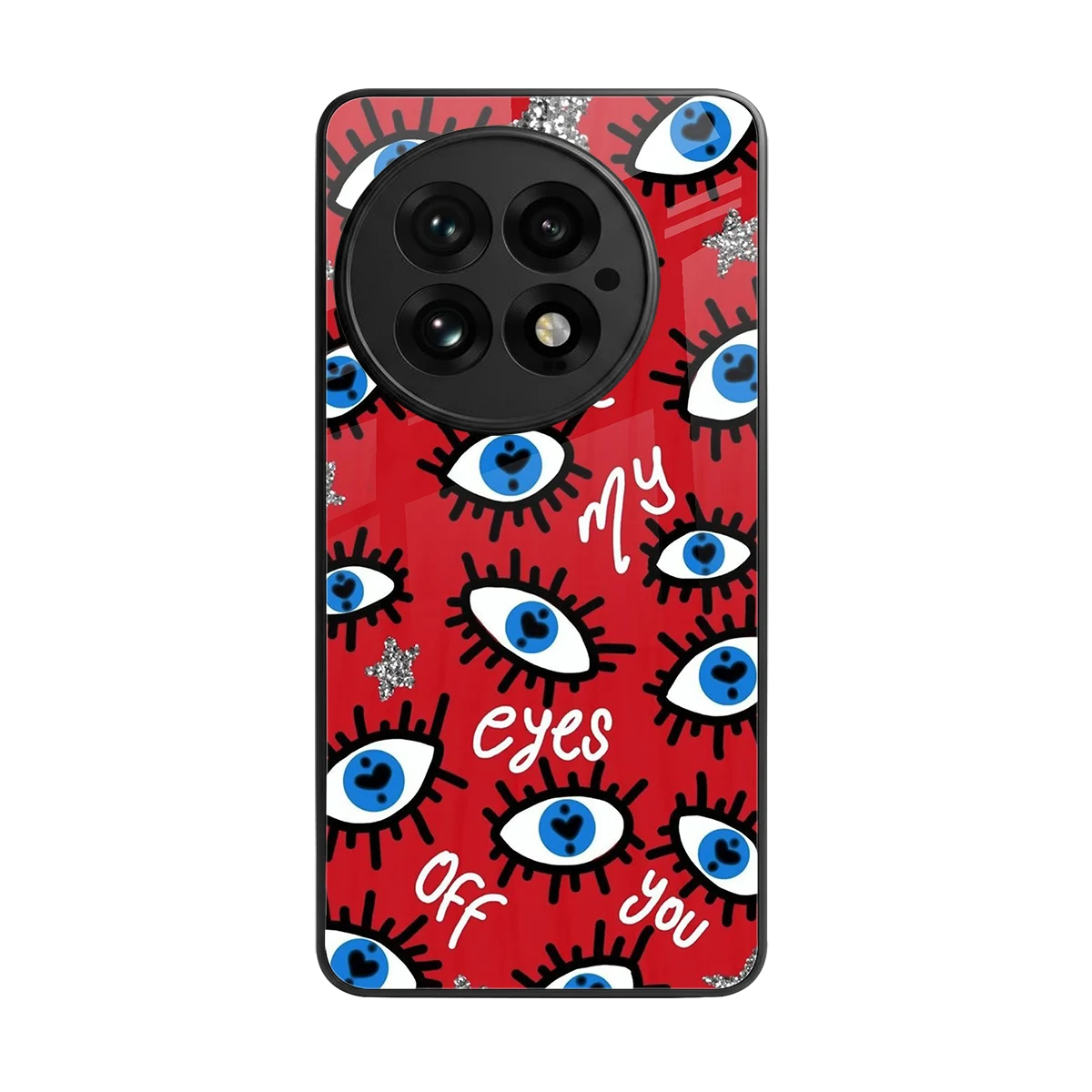 Eyes On You back phone cover | glass case for oneplus 13