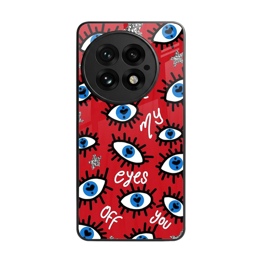 Eyes On You back phone cover | glass case for oneplus 13