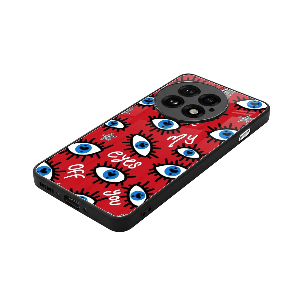 Eyes On You stylish phone case for oneplus 13 | glossy glass and slim fit