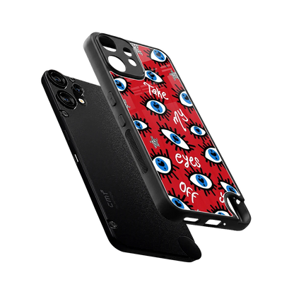 Eyes On You sleek cmf nothing phone 2 pro cover with tempered glass back and TPU edges