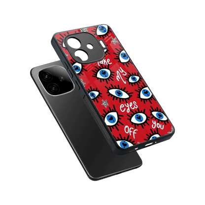 Eyes On You sleek iqoo neo 10r 5g cover with tempered glass back and TPU edges