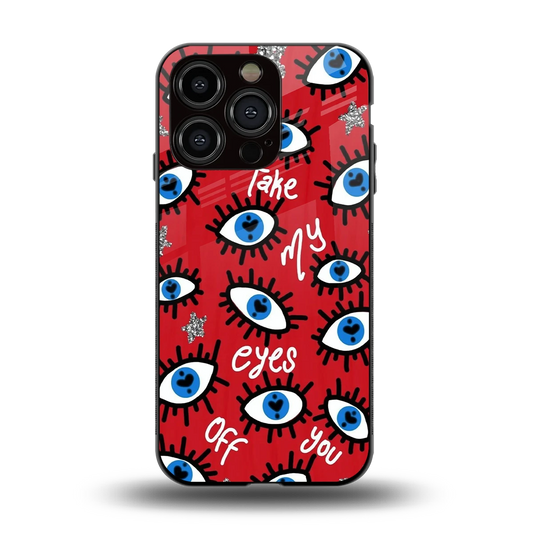 Eyes On You back phone cover | glass case for iphone 13 pro