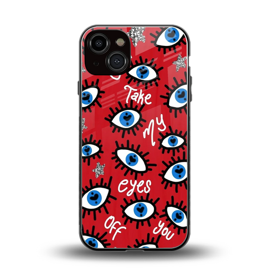 Eyes On You back phone cover | glass case for iphone 13