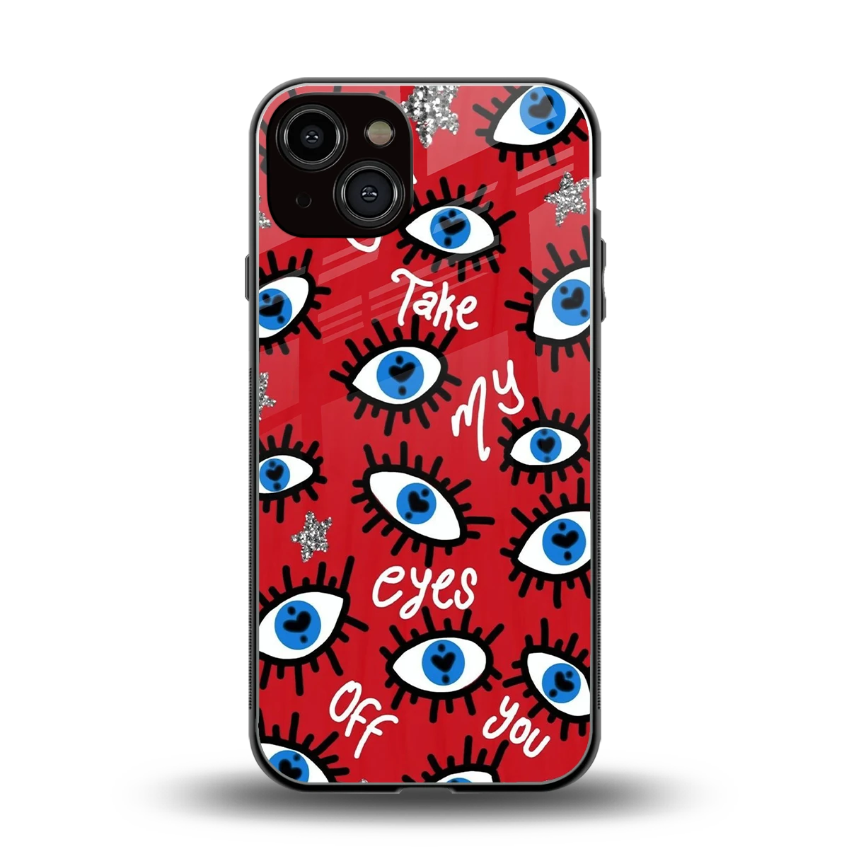 Eyes On You back phone cover | glass case for iphone 14