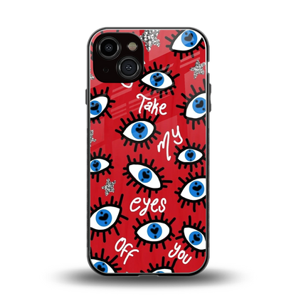 Eyes On You back phone cover | glass case for iphone 14