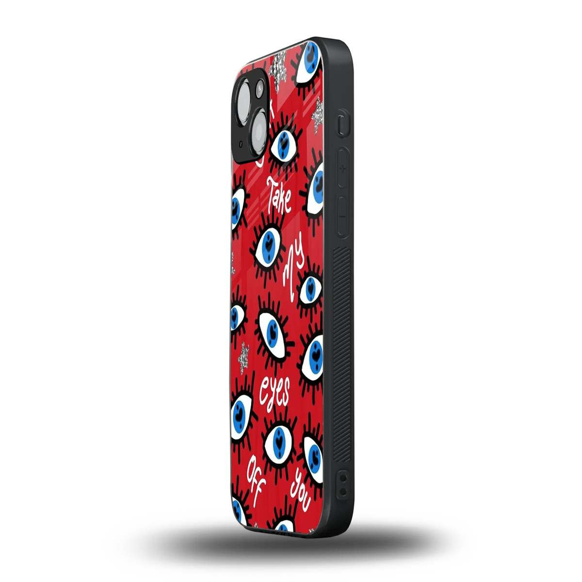 Eyes On You iphone 14 plus mobile cover | shockproof glass phone case