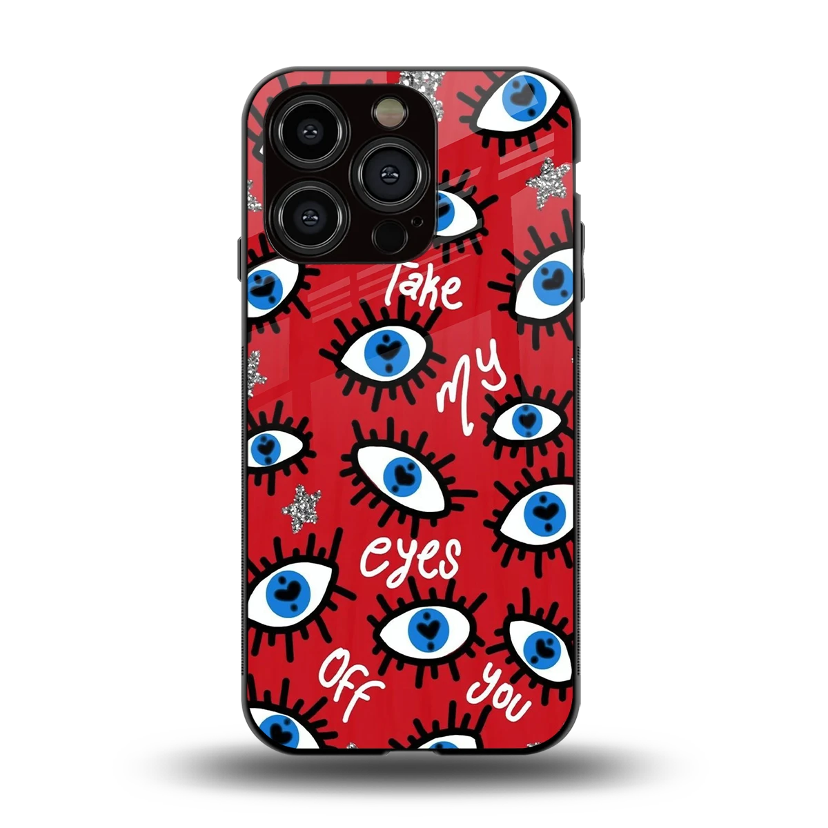 Eyes On You back phone cover | glass case for iphone 15 pro