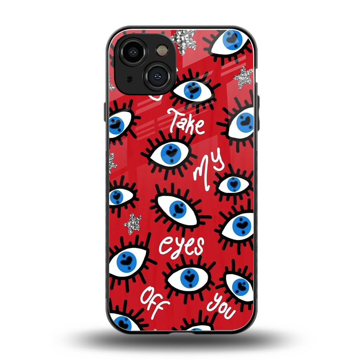 Eyes On You back phone cover | glass case for iphone 15