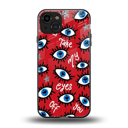 Eyes On You back phone cover | glass case for iphone 15