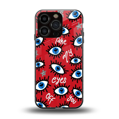Eyes On You back phone cover | glass case for iphone 16 pro