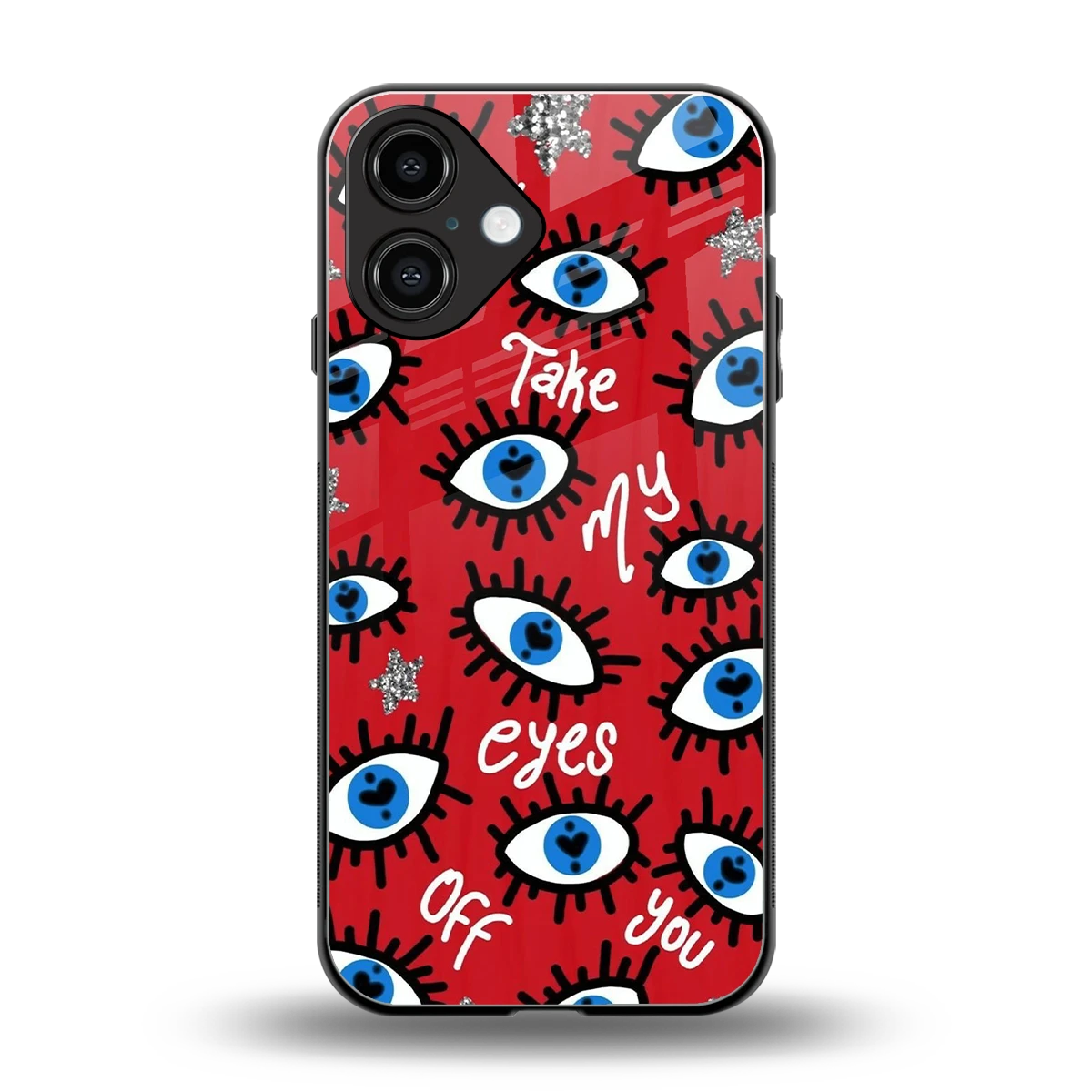 Eyes On You back phone cover | glass case for iphone 16