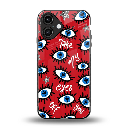 Eyes On You back phone cover | glass case for iphone 16