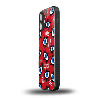 Eyes On You iPhone 16 mobile cover | shockproof glass phone case