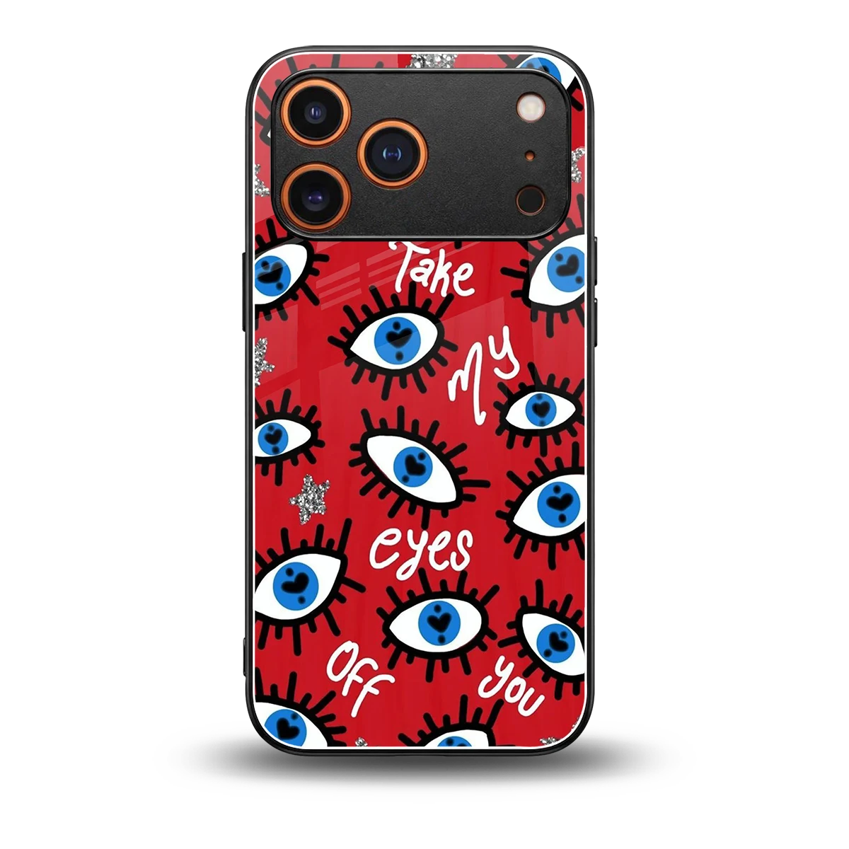 Eyes On You back phone cover | glass case for iphone 17 pro