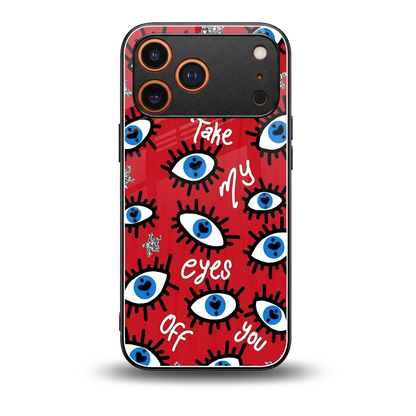Eyes On You back phone cover | glass case for iphone 17 pro
