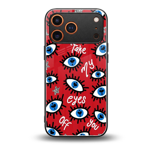 Eyes On You back phone cover | glass case for iphone 17 pro max