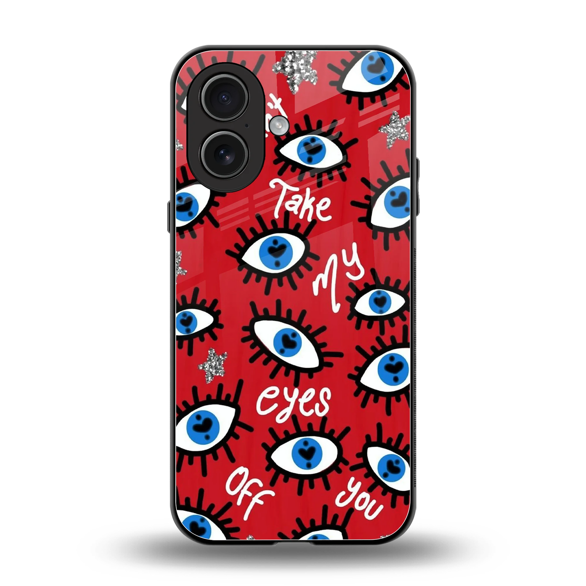 Eyes On You back phone cover | glass case for iphone 17