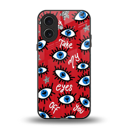 Eyes On You back phone cover | glass case for iphone 17