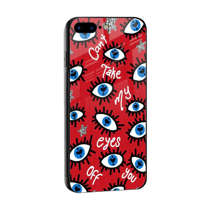 Eyes On You sleek iphone 7 plus cover with tempered glass back and TPU edges