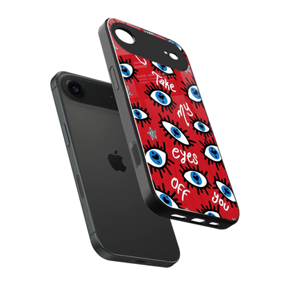 Eyes On You sleek iphone air cover with tempered glass back and TPU edges