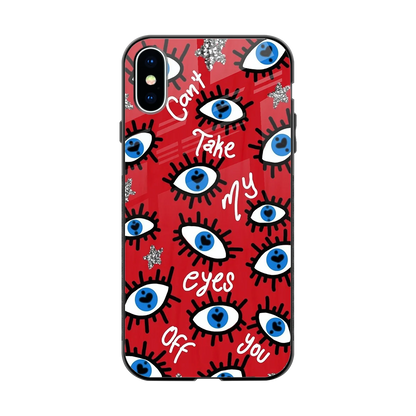 Eyes On You back phone cover | glass case for iphone x