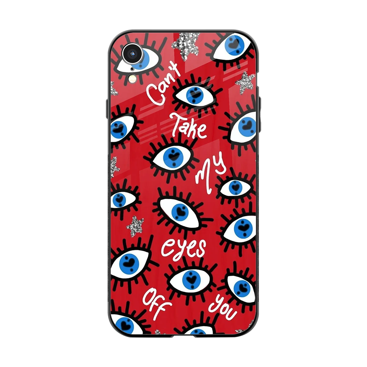 Eyes On You back phone cover | glass case for iphone xr