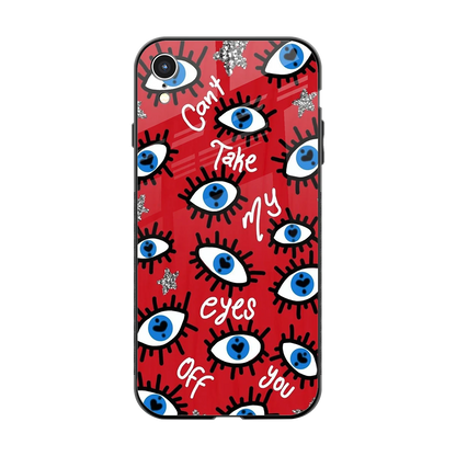 Eyes On You back phone cover | glass case for iphone xr