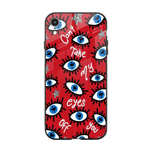 Eyes On You back phone cover | glass case for iphone xr
