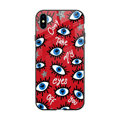 Eyes On You back phone cover | glass case for iphone xs max